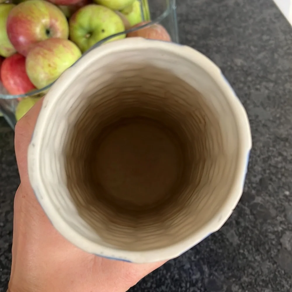 West elm checkered vase